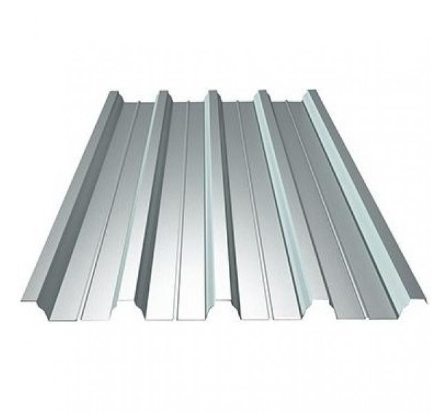 Профнастил покрівельний товщ. 0.45мм, хвиля 47мм, сталь DX51D цинк Z140, без органічного покриття матовий, з елементами підсилення